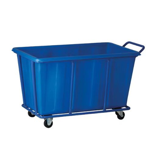Plastic laundry trolley