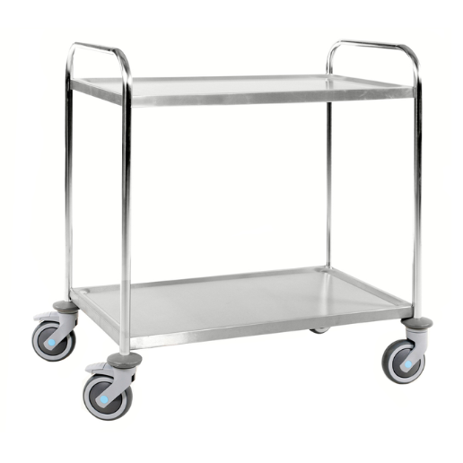 Two Tier Stainless Trolley