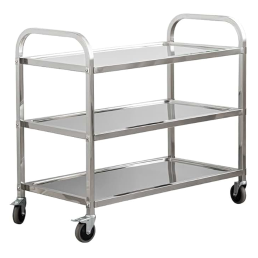Three Tier Stainless Trolley